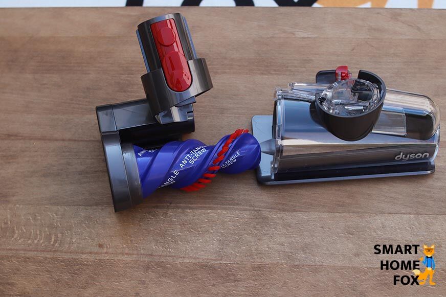 Функция защиты от наматывания волос - насадка снизу